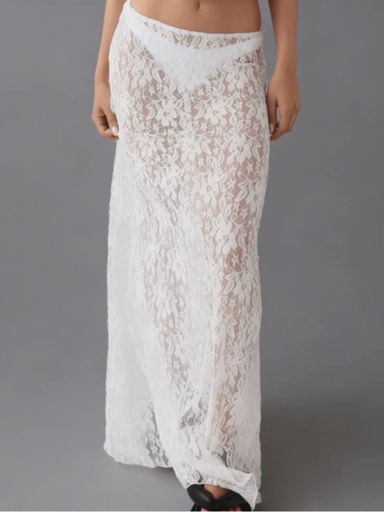 SHEIN Dresses & Skirts - SHEIN White Floral Lace Maxi Skirt